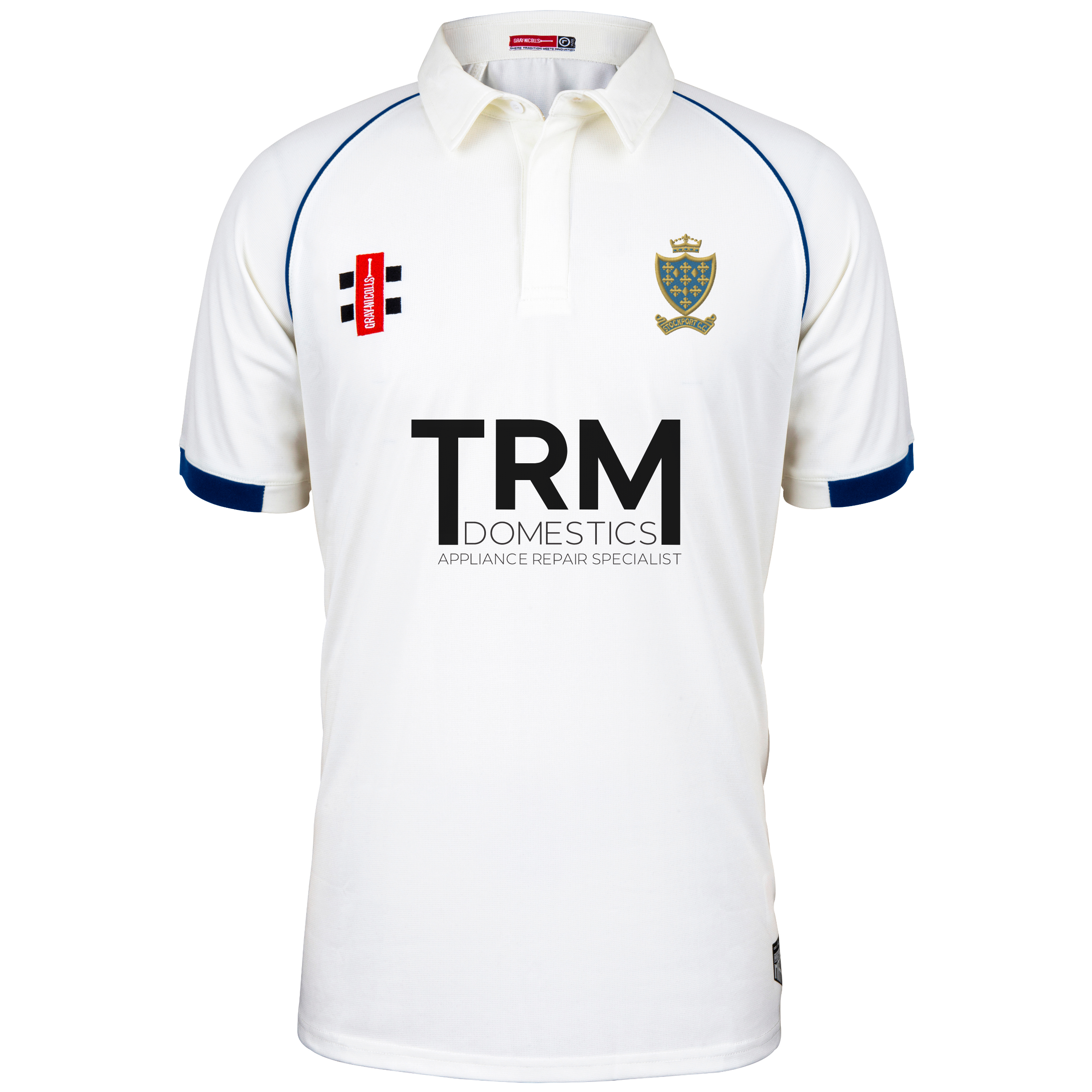 gray-nicolls-matrix-v2-maglia-cricket-manica-corta-senior-stockport-cc-avorio-bl image 1