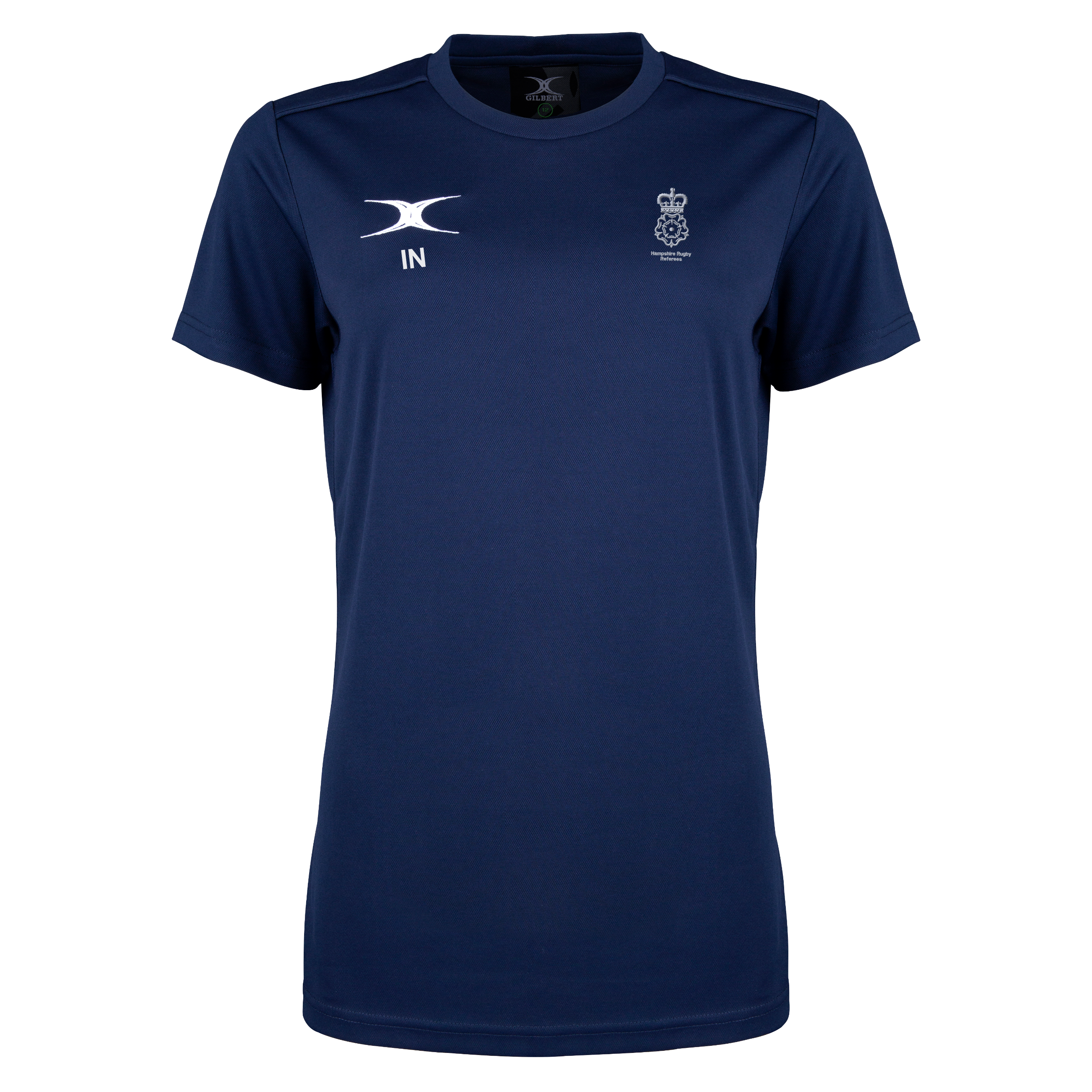 gilbert-rugby-hampshire-referees-senior-maglia-photon-ii-blu-navy-manica-corta image 1