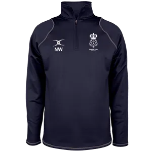 gilbert-rugby-hampshire-referees-quest-zip-fleece-blu-navy-adulto image 1