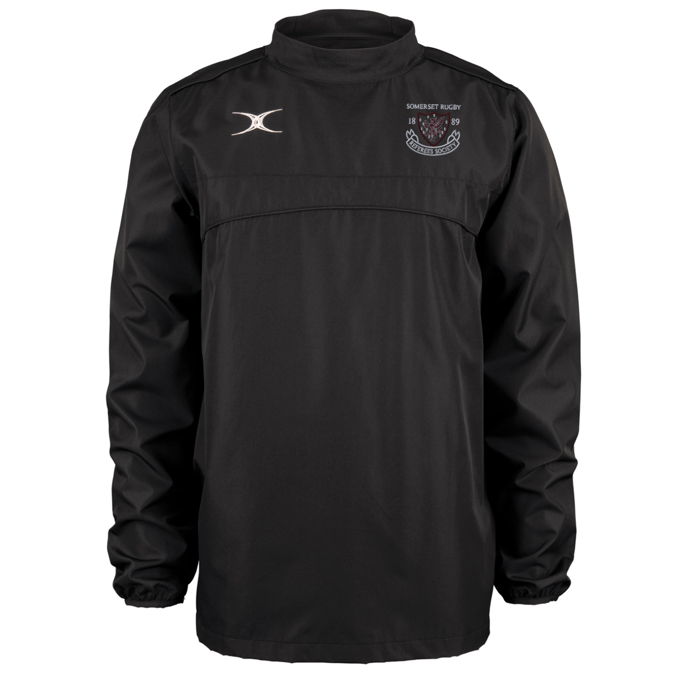 gilbert-rugby-somerset-rugby-referees-society-photon-giacca-warm-up-uomo-nero-se image 1