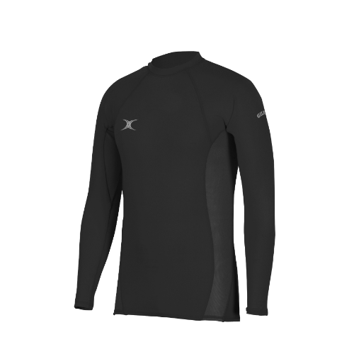 gilbert-rugby-atomic-ii-maglia-termica-baselayer-tadley-tigers-bambino-nero image 1