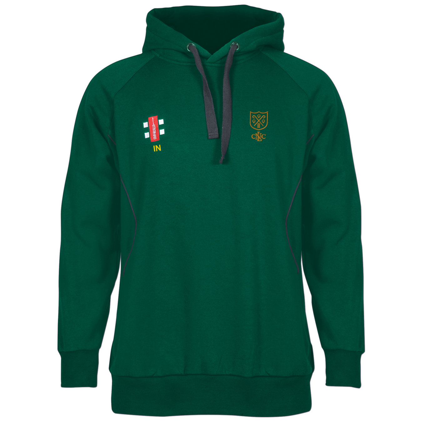 gray-nicolls-storm-felpa-con-cappuccio-adulto-north-london-cc-verde image 1