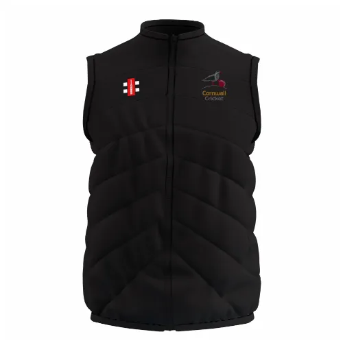 gray-nicolls-cornwall-cricket-club-senior-gts-bodywarmer-nero image 1