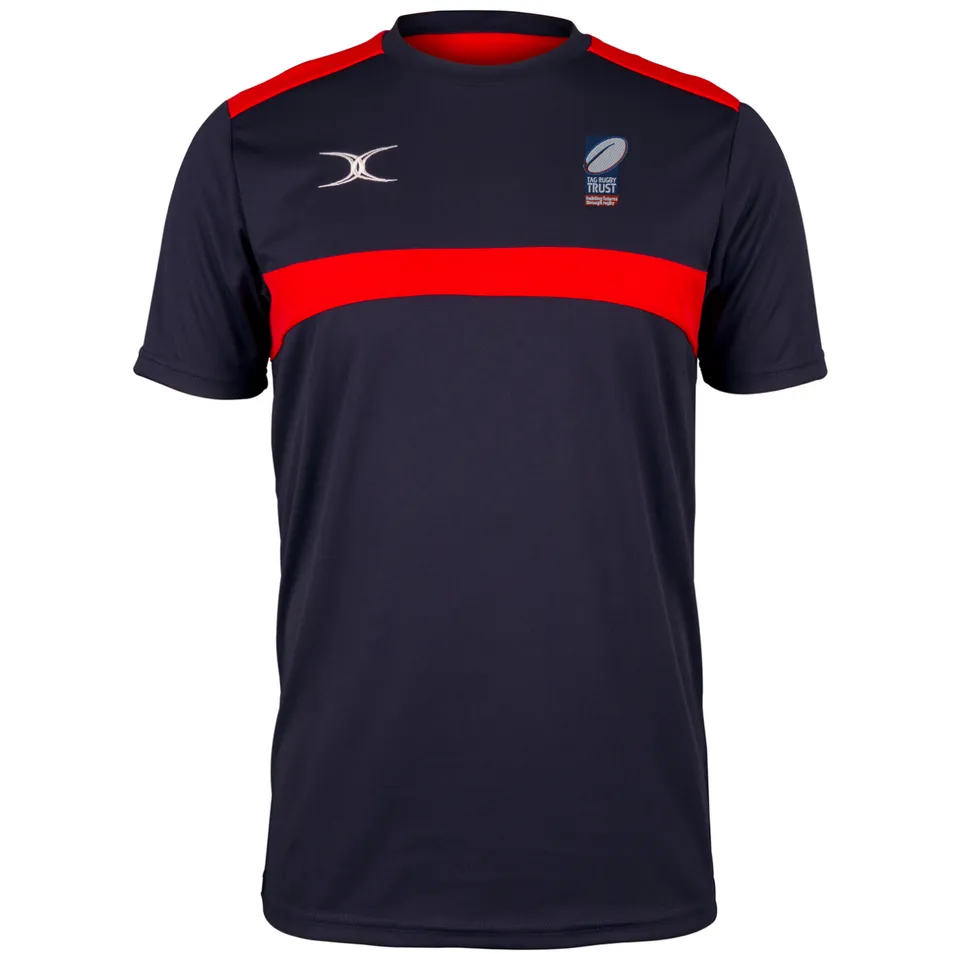 gilbert-rugby-tag-rugby-trust-photon-t-shirt-uomo-blu-navy-rosso image 1