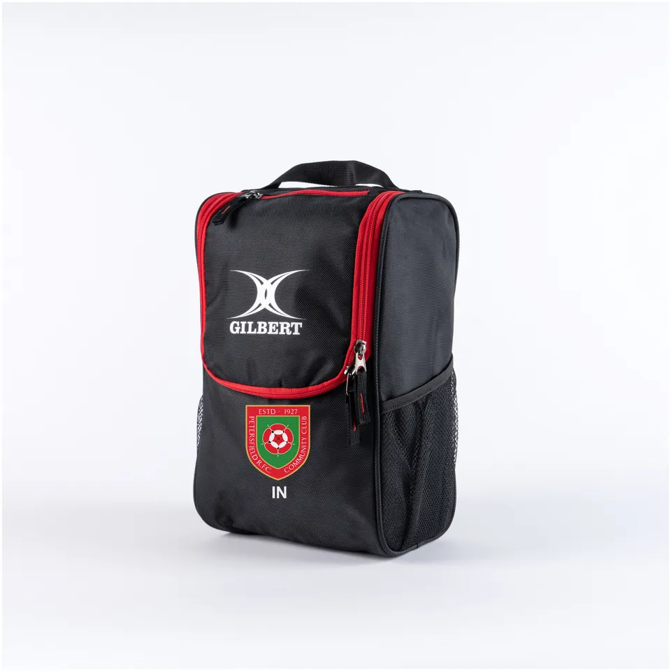 gilbert-rugby-petersfield-rfc-senior-borsa-porta-scarpe-club-v4-nero-rosso image 1