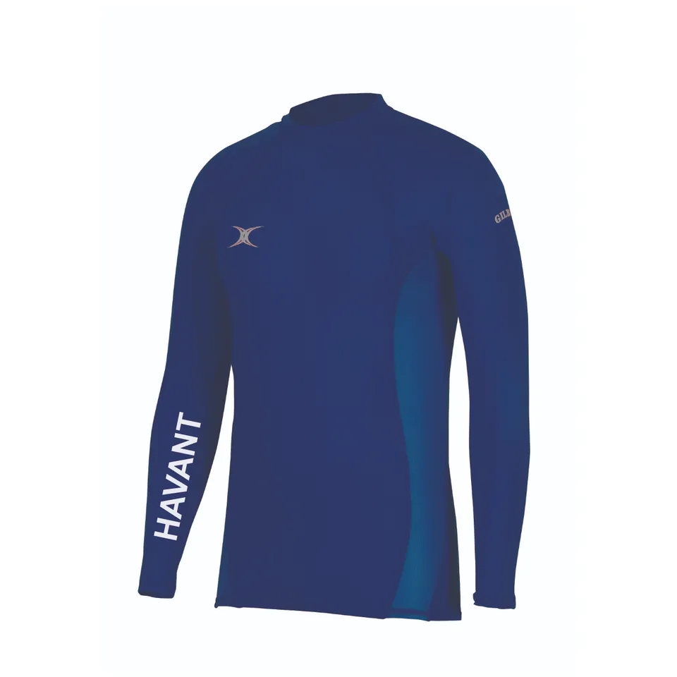 gilbert-rugby-havant-rugby-football-club-senior-atomic-ii-baselayer-top-dark-nav image 1