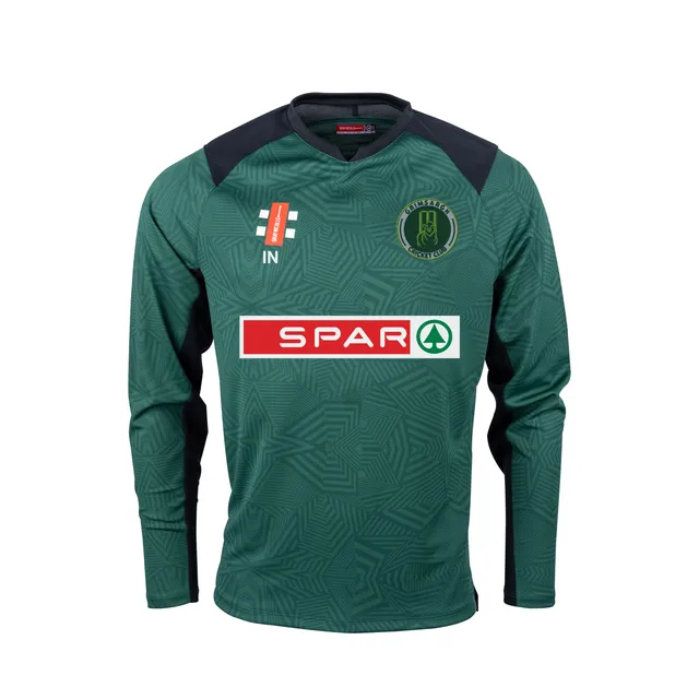 gray-nicolls-pro-performance-v2-maglia-cricket-junior-manica-lunga-verde-nero-gr image 1