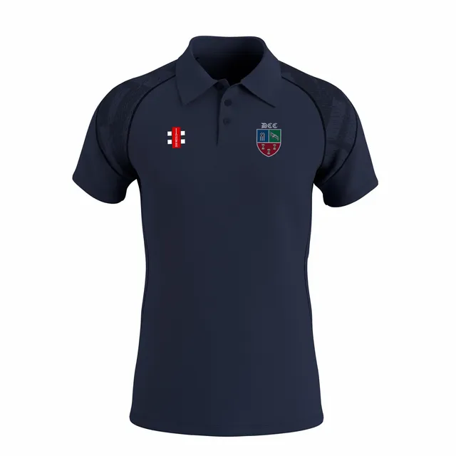 gray-nicolls-gts-polo-cricket-manica-corta-senior-davenham-cc-blu-navy image 1