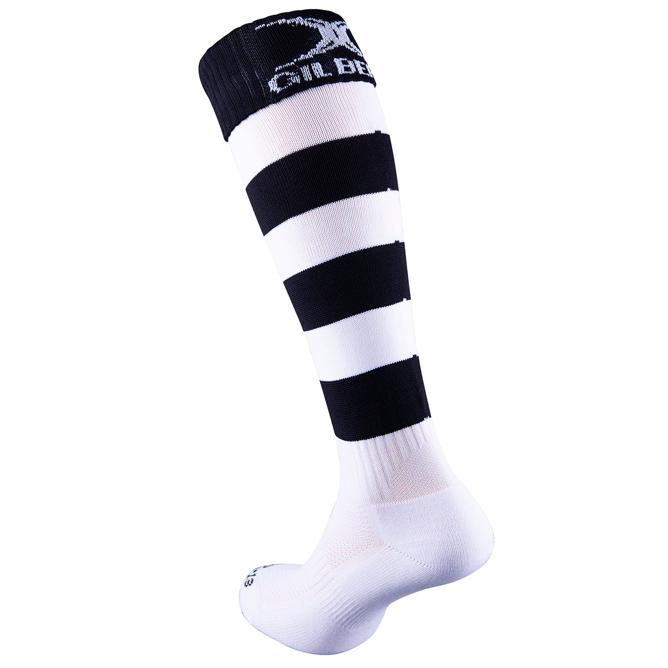 gilbert-rugby-felixstowe-rfc-kryten-ii-calzettoni-junior-nero-bianco image 1