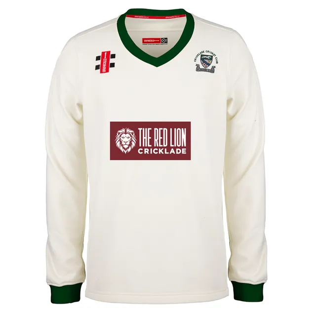 gray-nicolls-cricklade-cricket-club-junior-pro-performance-maglione-match-avorio image 1