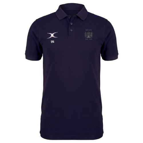 gilbert-rugby-dunfermline-rfc-quest-polo-junior-blu-navy-bambino image 1