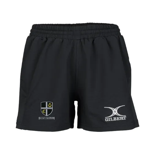 gilbert-rugby-portsmouth-rfc-elite-shorts-donna-nero image 1