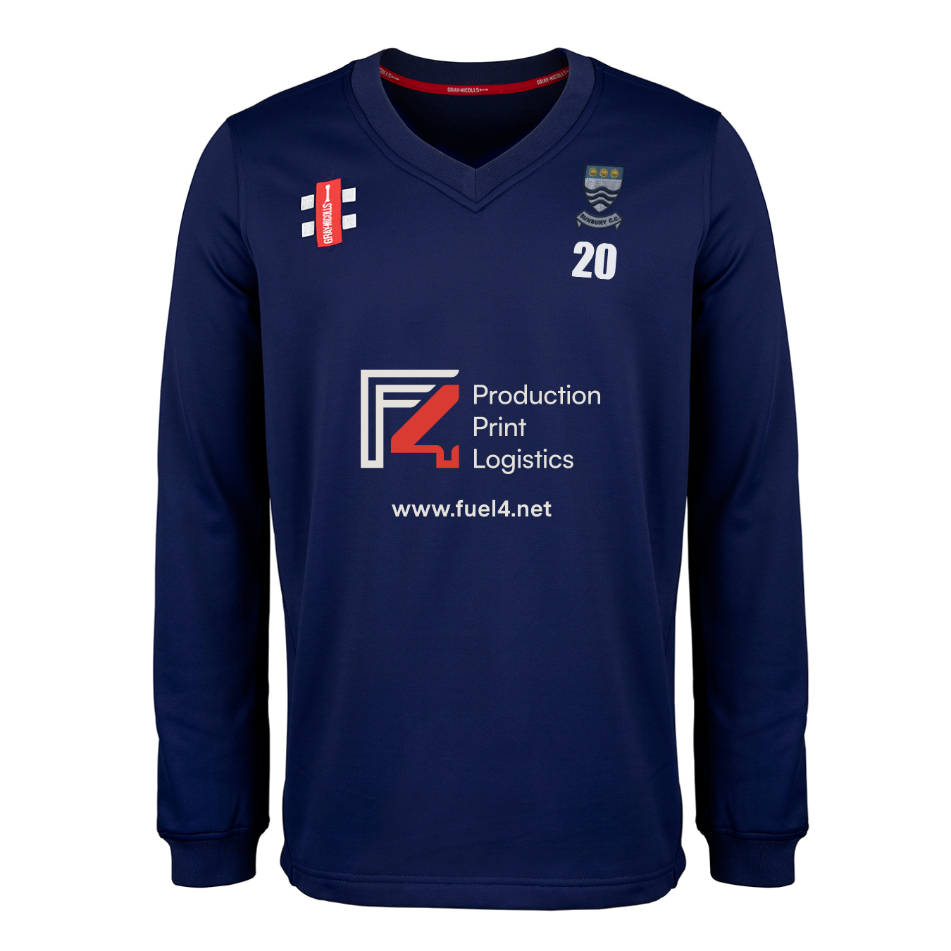 gray-nicolls-sunbury-cc-adulto-pro-performance-maglione-match-blu-navy image 1