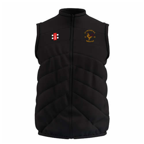 gray-nicolls-st-peters-cricket-club-senior-gilet-bodywarmer-gts-nero image 1