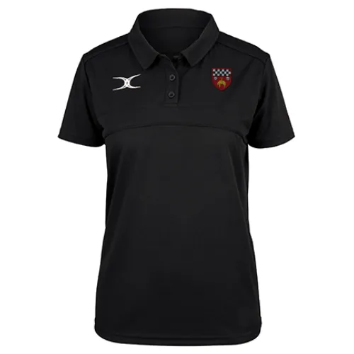 gilbert-rugby-skipton-rfc-photon-ii-polo-manica-corta-donna-nero image 1