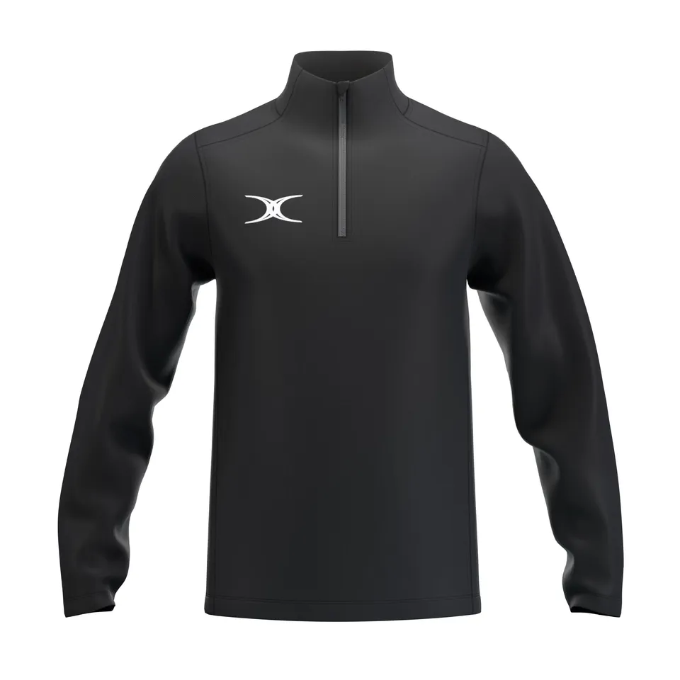 gilbert-rugby-atom-pile-1-4-zip-junior-nero image 1