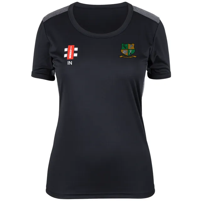gray-nicolls-ridgeway-cc-donna-pro-performance-t-shirt-manica-corta-nero image 1