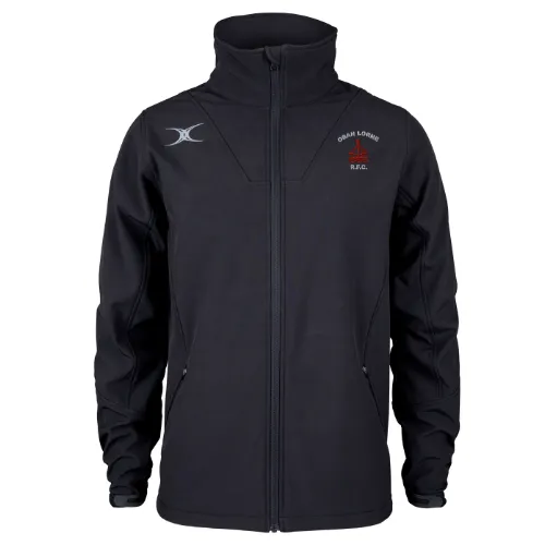 gilbert-rugby-oban-lorne-rfc-senior-giacca-softshell-full-zip-nera-pro image 1