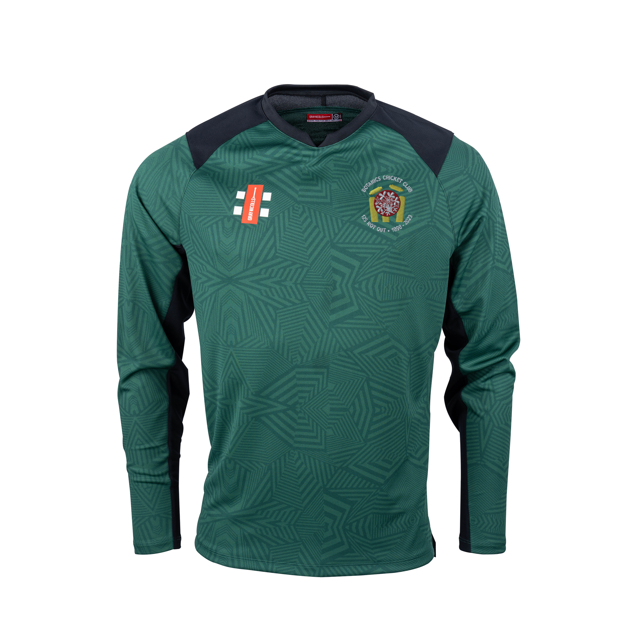 gray-nicolls-pro-t20-maglia-cricket-manica-lunga-senior-verde-nero-royal-botanic image 1