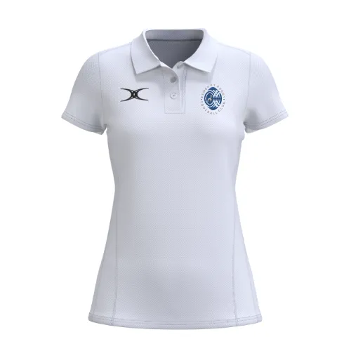 gilbert-rugby-newbury-rfc-atom-polo-manica-corta-donna-bianca image 1
