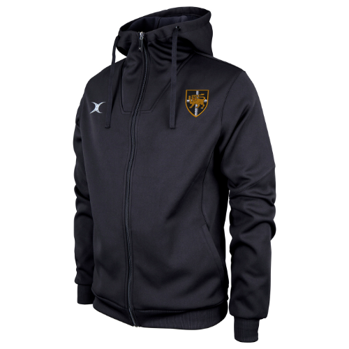 gilbert-rugby-pro-felpa-con-cappuccio-uomo-esher-rfc-nera image 1