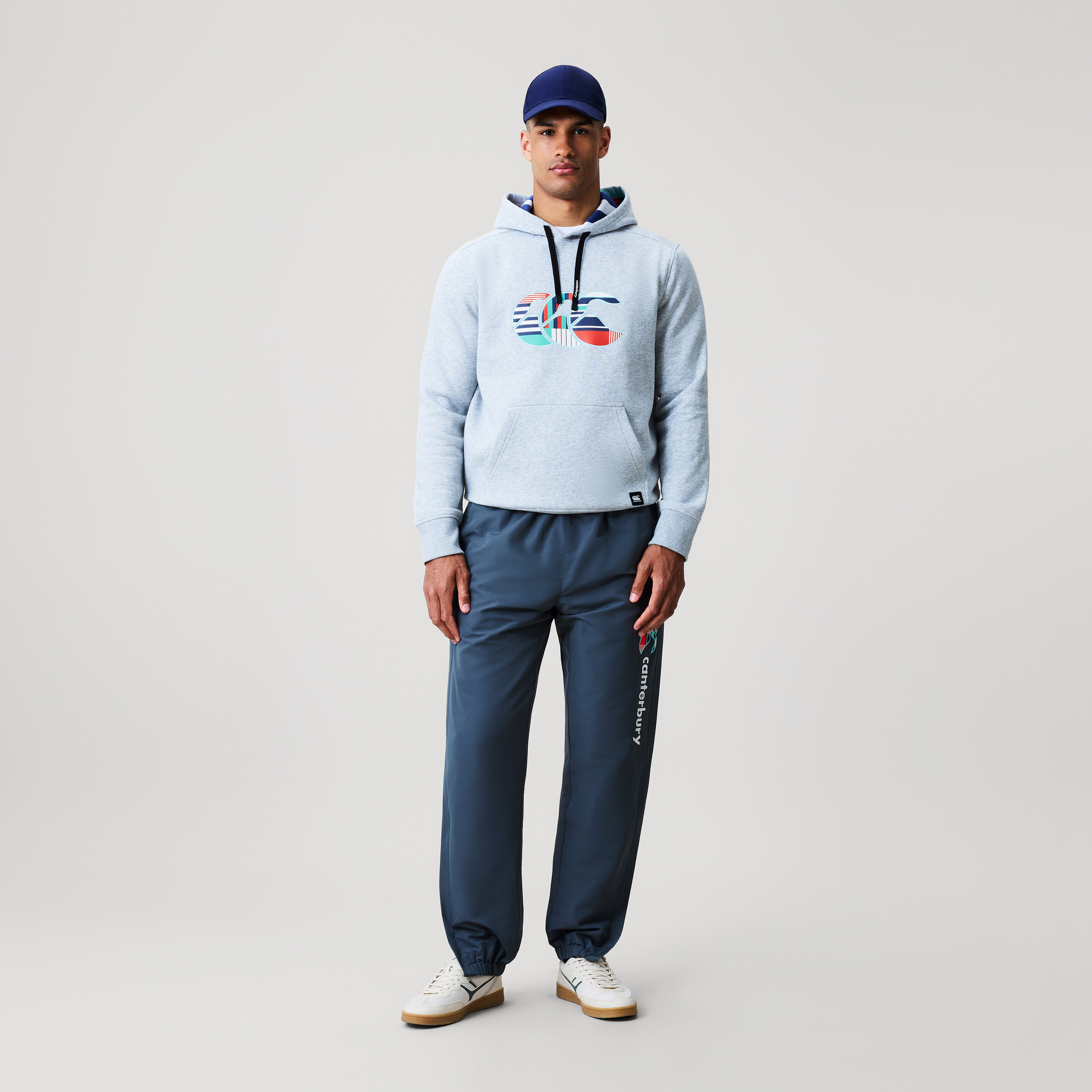 canterbury-uglies-logo-felpa-con-cappuccio-uomo-grigia image 2