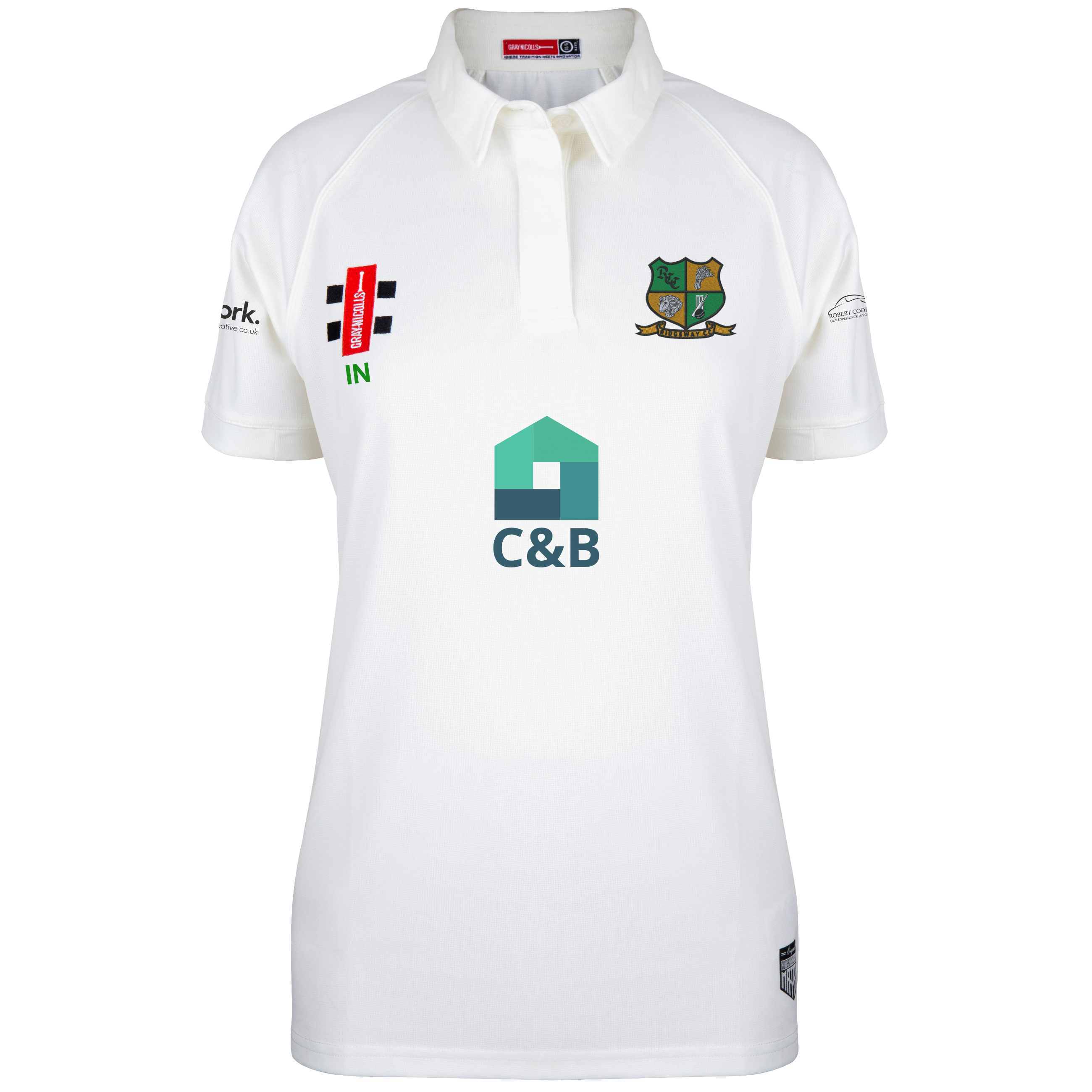 gray-nicolls-ridgeway-cc-donna-matrix-v2-maglia-cricket-manica-corta-avorio image 1