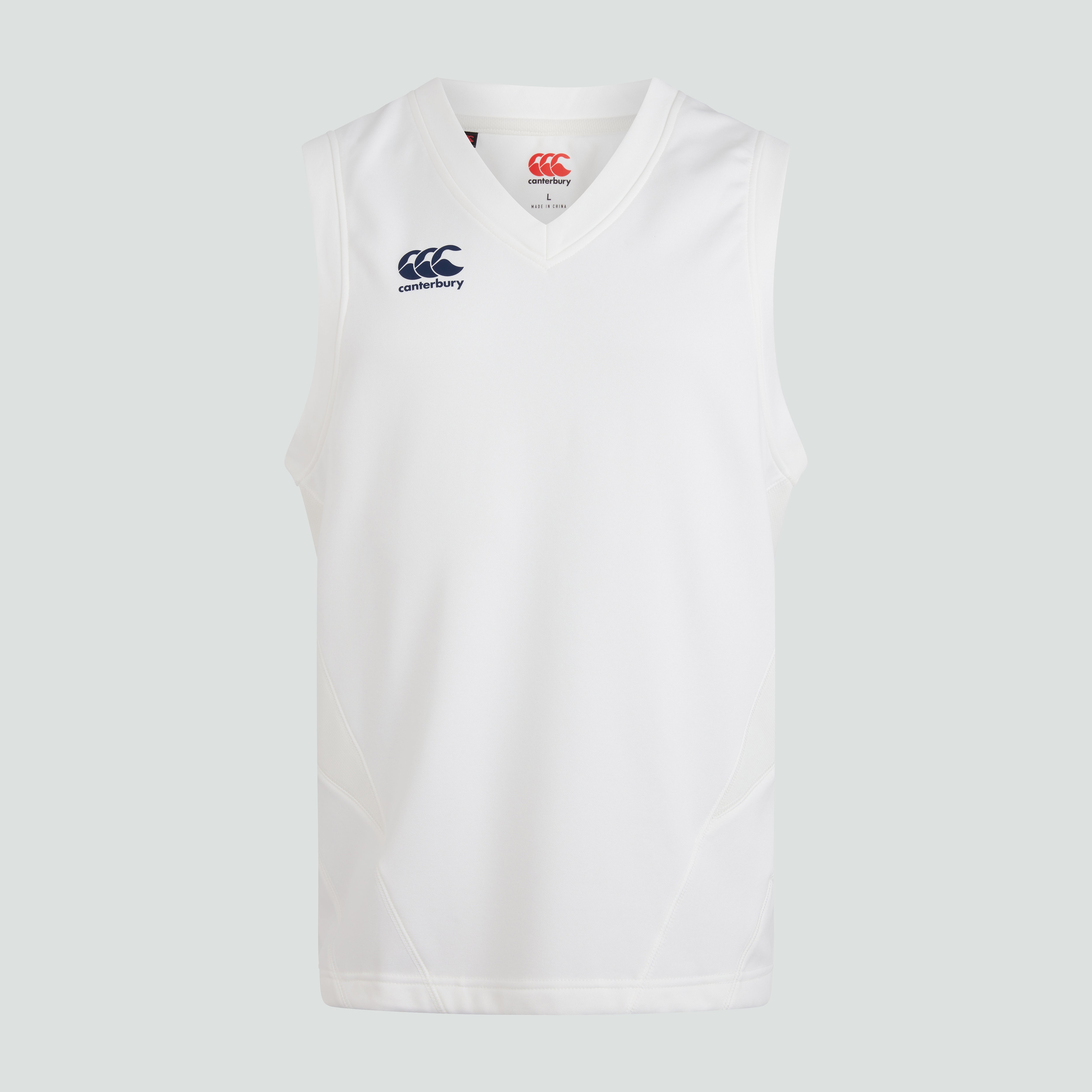 canterbury-mens-sleeveless-cricket-overshirt-cream-gilet-cricket-uomo-crema image 3