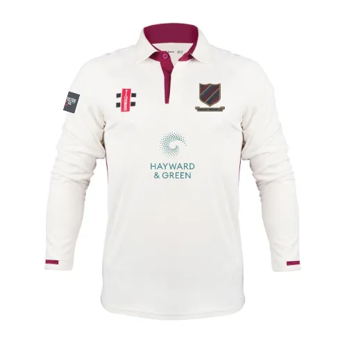 gray-nicolls-pro-performance-v3-maglia-cricket-l-s-senior-preston-nomads-cc-avor image 1