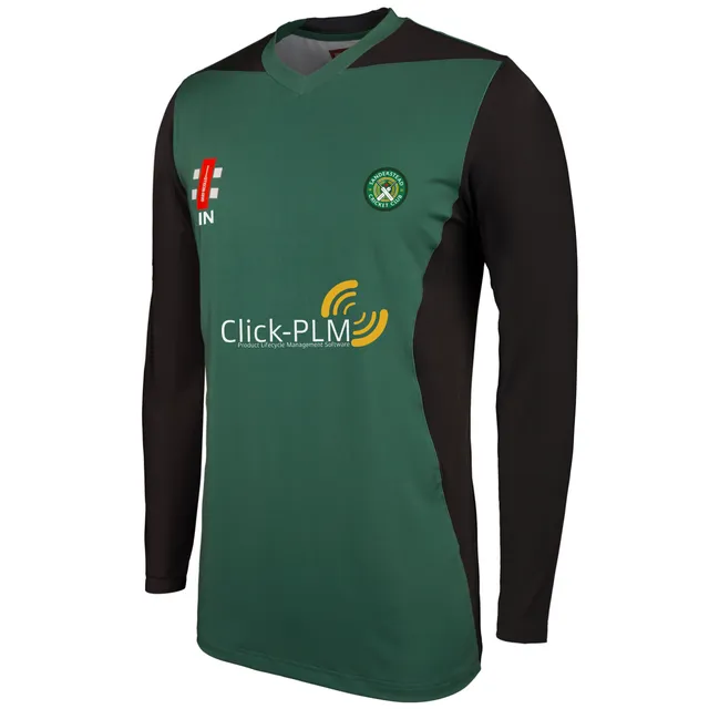 gray-nicolls-sanderstead-cc-adult-pro-performance-maglia-t20-manica-lunga-verde- image 1