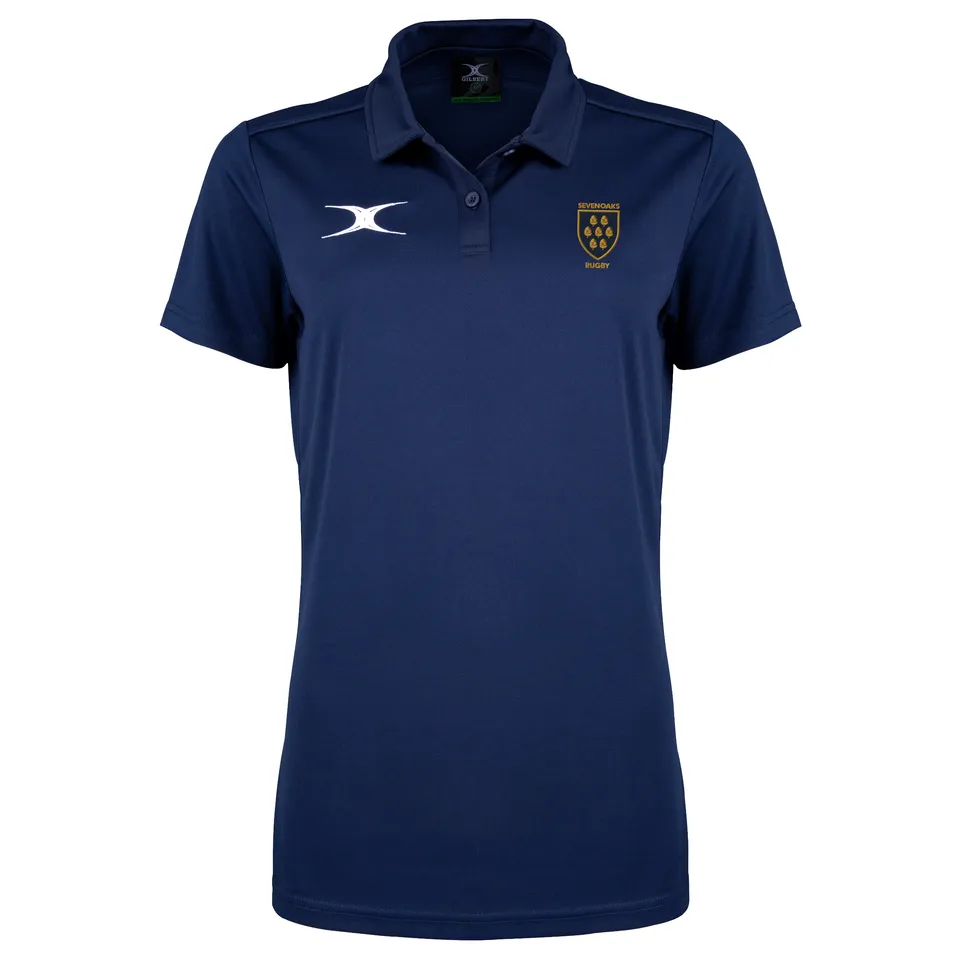 gilbert-rugby-sevenoaks-rfc-senior-polo-manica-corta-photon-ii-blu-navy-scuro image 1