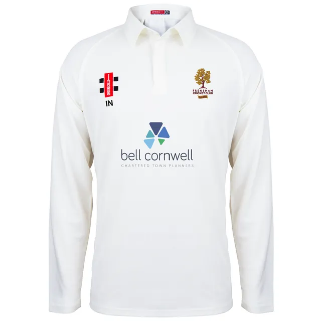 gray-nicolls-frensham-cc-senior-matrix-v2-maglia-cricket-manica-lunga-avorio image 1