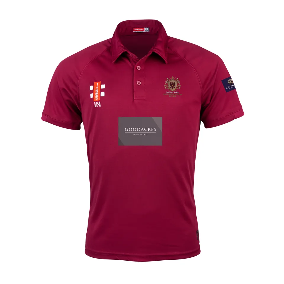 gray-nicolls-queens-park-westfield-matrix-v2-polo-manica-corta-junior-bordeaux-n image 1