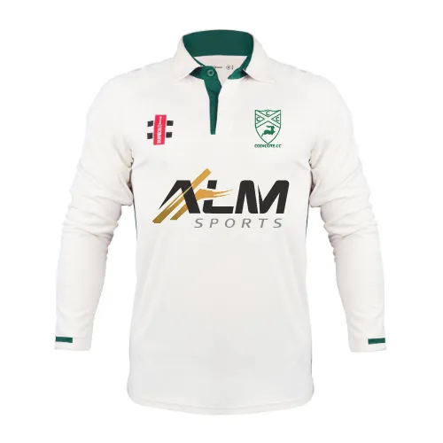 gray-nicolls-codicote-cc-pro-performance-v3-maglia-lunga-senior-avorio-verde image 1