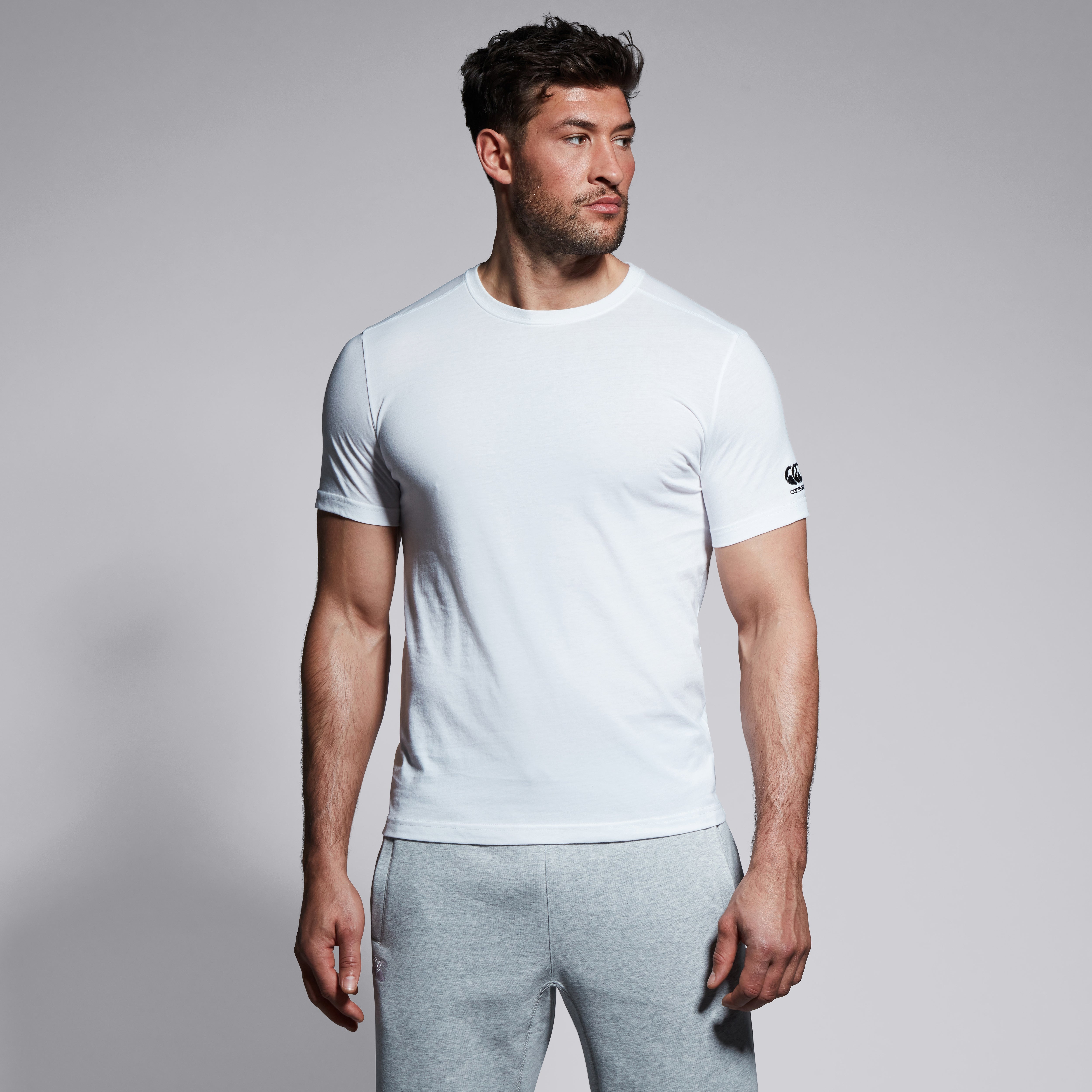 canterbury-club-plain-tee-t-shirt-rugby-uomo-bianca image 2