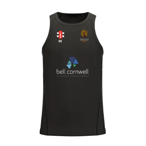gray-nicolls-frensham-cc-senior-atom-vest-nero-gilet-cricket-adulto image 1