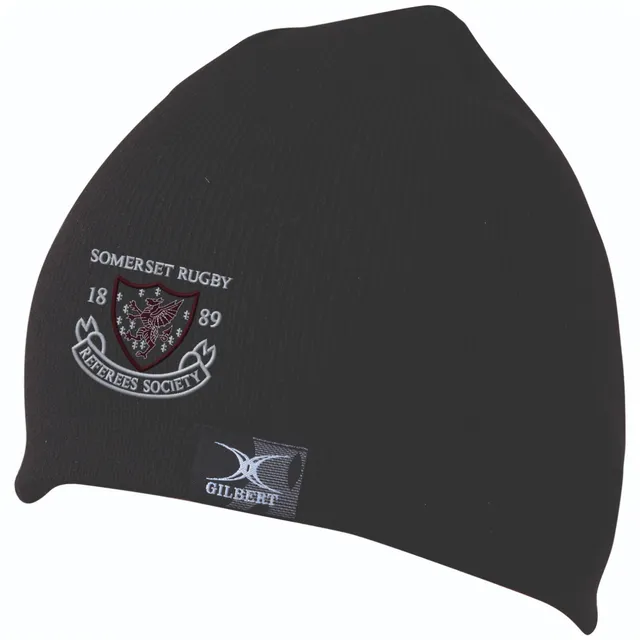 gilbert-rugby-somerset-referees-society-berretto-beanie-nero-adulto image 1