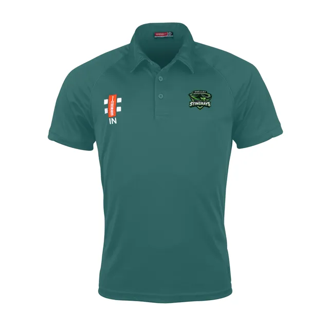 gray-nicolls-matrix-v2-polo-s-s-senior-verde-shelley-cricket-club-adult image 1