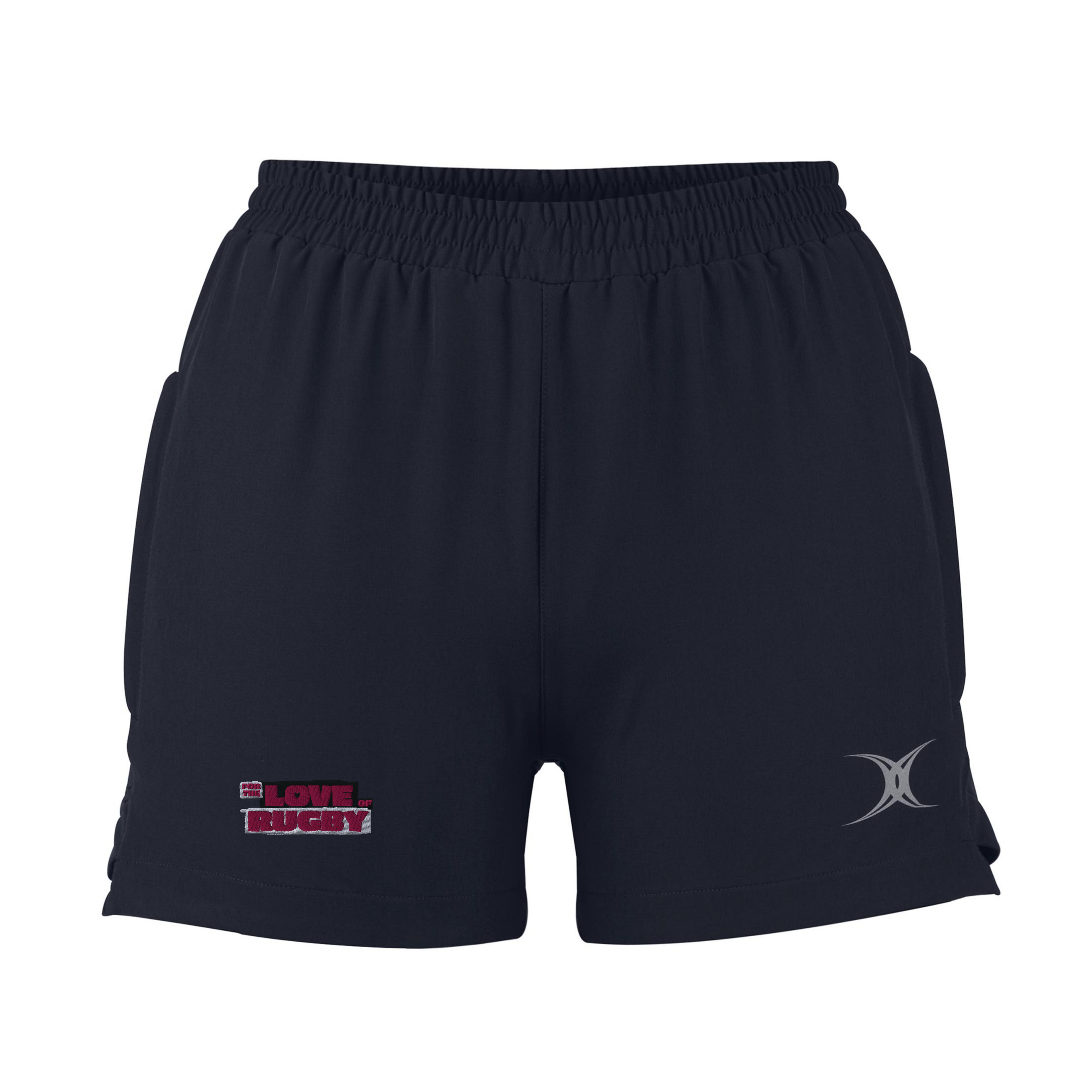 gilbert-rugby-evo-shorts-pantaloncini-rugby-donna-nero image 1