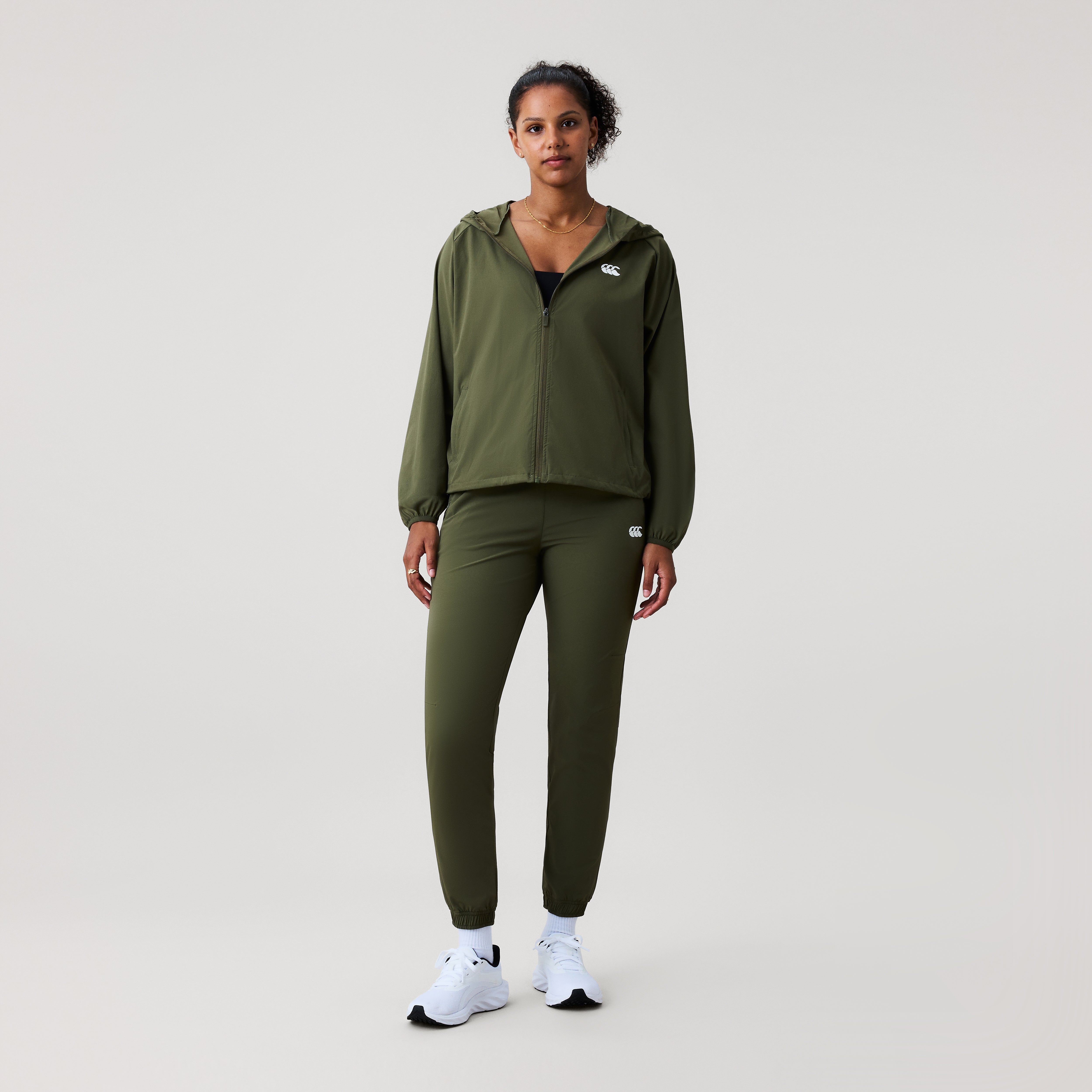 canterbury-womens-tempo-packaway-giacca-full-zip-verde image 2