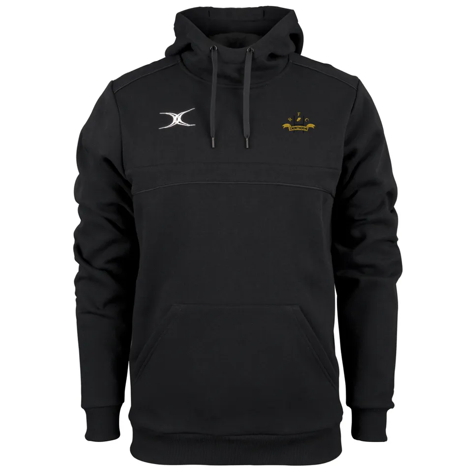 gilbert-rugby-crowthorne-rfc-junior-photon-felpa-con-cappuccio-nera-bambino image 1