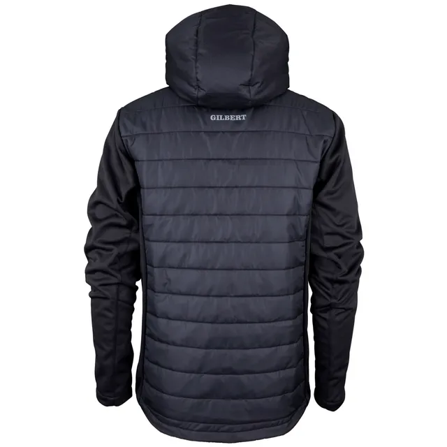 gilbert-rugby-somerset-referees-society-pro-active-giacca-quarter-zip-nera image 1