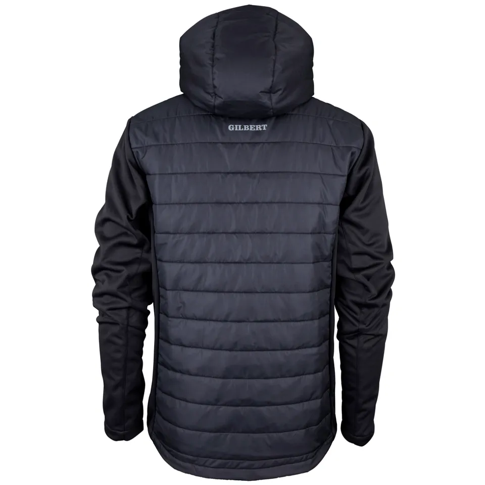 gilbert-rugby-somerset-referees-society-pro-active-giacca-quarter-zip-nera image 1