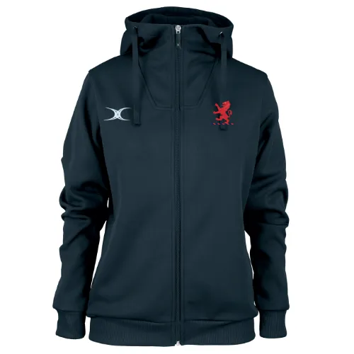 gilbert-rugby-london-scottish-f-c-pro-felpa-hoodie-donna-blu-navy image 1