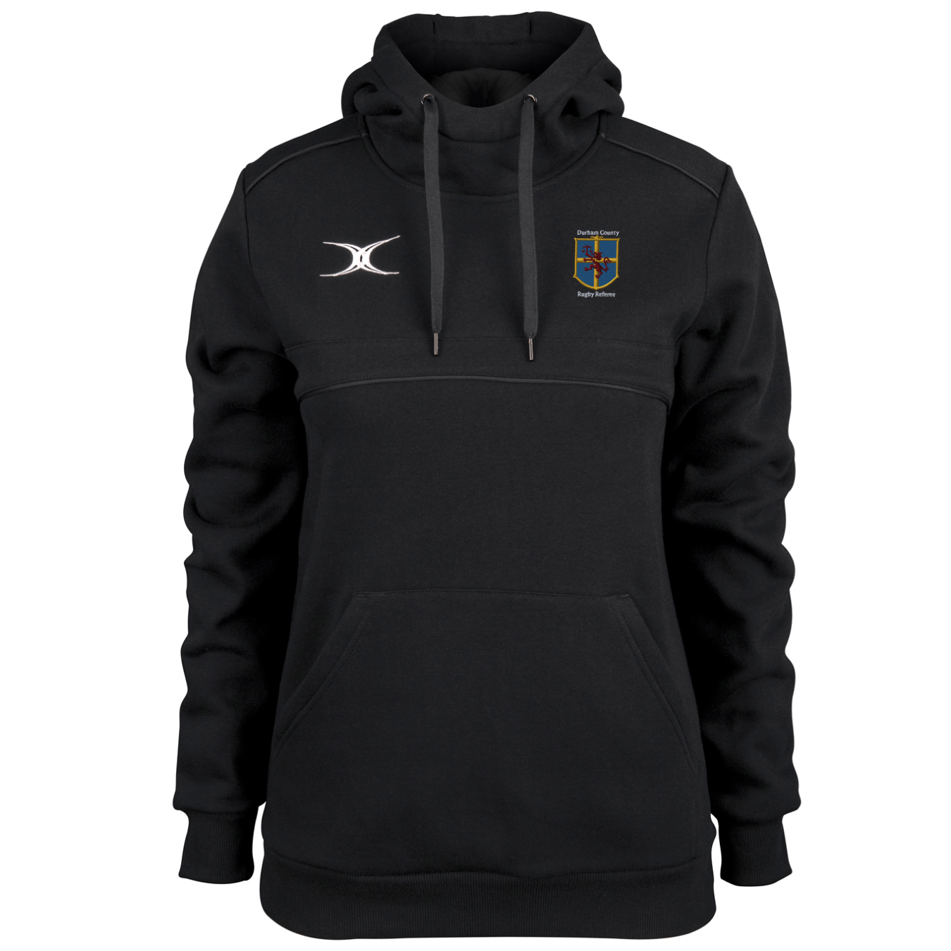 gilbert-rugby-photon-felpa-hoodie-donna-durham-county-referee-nera image 1