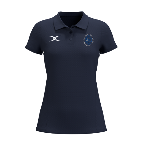 gilbert-rugby-newbury-rfc-atom-polo-manica-corta-donna-blu-navy image 1