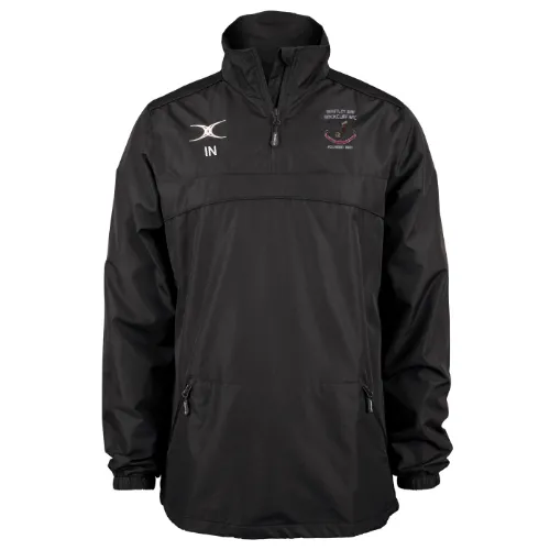 gilbert-rugby-whitley-bay-rockcliff-rfc-photon-giacca-1-4-zip-junior-nero image 1