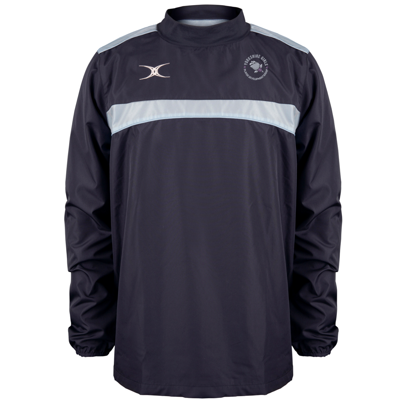 gilbert-rugby-photon-giacca-warm-up-yorkshire-pdg-adulto-blu-navy-azzurro image 1