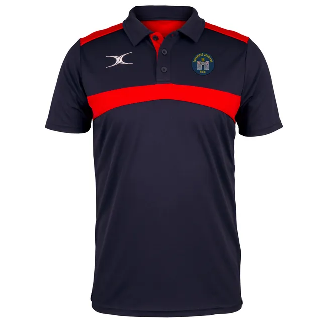 gilbert-rugby-photon-polo-junior-tonbridge-juddians-rfc-blu-navy-rosso image 1