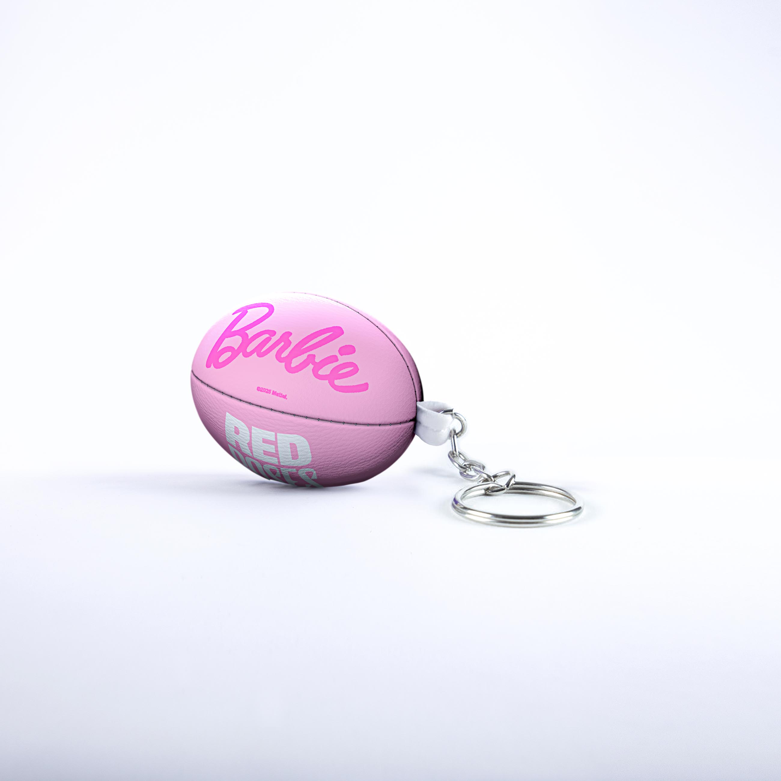 gilbert-rugby-barbie-x-red-roses-portachiavi-mini-pallone-rosa image 1